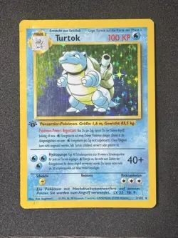 ◓Blastoise Base Set 2/102 - Pokemon TCG WOTC German 1st Edition Holo Rare*DMG◓ - Image 2