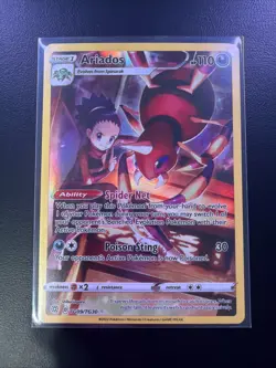 Pokemon TCG Ariados Sword & Shield: Brilliant Stars TG09/TG30 Secret Rare NM - Image 1