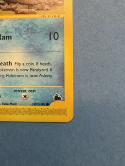 Pokemon TCG Swinub 107/144 Skyridge Regular Near Mint NP - Image 5