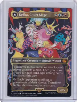 MTG Final Fantasy Kefka, Court Mage/Ruler of Ruin 0322 Regular (Borderless) NM - Image 1