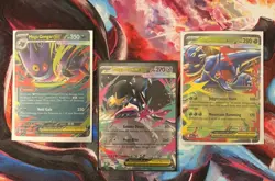 Pokemon PHANTASMAL FLAMES LOT OF 3 DOUBLE RARE EXs Gengar, Mawile & Heracross NM - Image 1