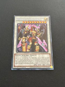 Yugioh Fabled Levilazebul BLMM-EN014 Secret Rare 1st Ed Near Mint - Image 1