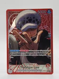One Piece TCG Trafalgar Law Alt Art L OP14-001 (English) Azure Sea’s 7 OP14 - Image 1