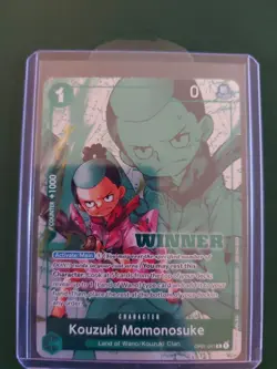 Kouzuki Momonosuke Winner Pack Vol. 7 OP01-041 One Piece TCG Promo - Near Mint - Image 1