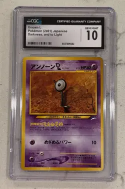 Pokemon Unown L TCG Neo Destiny 86/105 Non-Holo Card CGC 10 - Image 1
