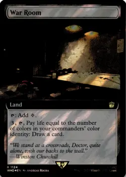 MTG War Room (Extended Art) (Surge Foil) Foil NM Doctor Who Magic - Image 1