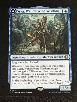 MTG Lorwyn Eclipsed Sygg, Wanderwine Wisdom 0076 NM Rare - Image 1