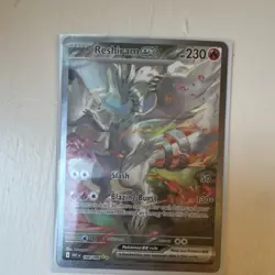 Ungraded Reshiram EX Pokemon Card WHI Set Holo 166/086 English Basic Fire - Image 2