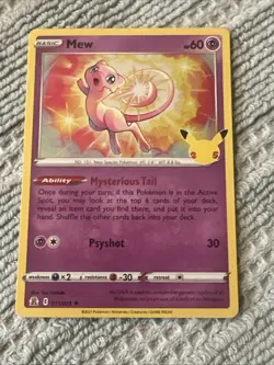 Pokemon TCG Mew 011/025 Celebrations Holo Rare - Image 1
