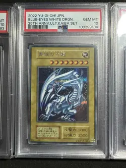 Blue-Eyes White Dragon 3x 25th anniversary Kaiba - Yu-Gi-Oh! - PSA 10 sequential - Image 3
