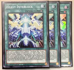 Yugioh! 3x Heavy Interlock BODE-EN052 Super Rare 1st Ed NM - Image 1