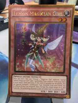 YuGiOh! Lemon Magician Girl MVP1-ENG51 Gold Rare 1st Ed - Image 1