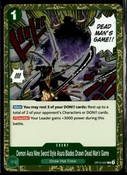 Legacy of the Master #OP12-037 Demon Aura Nine Sword Style Asura Blades Drawn - Image 1