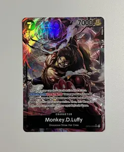 2023 ONE PIECE OP04 090 MONKEY D LUFFY KINGDOMS OF INTRIGUE ALT ART - Image 1