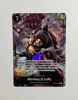 2023 ONE PIECE OP04 090 MONKEY D LUFFY KINGDOMS OF INTRIGUE ALT ART - Image 2