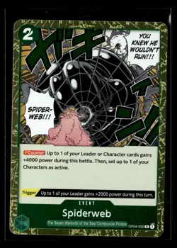 Spiderweb OP04-035 | Kingdoms of Intrigue - English | R Holo | One Piece - Image 1
