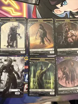 MTG - 12 Zombie 2/2 Regular Tokens - Various Arts/Sets Magic The Gathering - Image 1