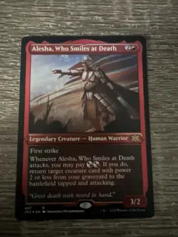 Alesha, Who Smiles at Death (Foil Etched) Double Masters 2022 Foil - Image 1