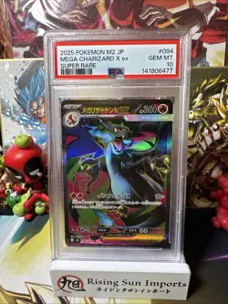 PSA 10 Mega Charizard X ex SR 094/080 Inferno X M2 Pokemon TCG JP US Seller - Image 1