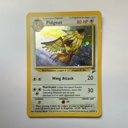 Pokemon Pidgeot 80 HP Holo Rare 14/130 Base Set 2 English TCG Card - Image 1