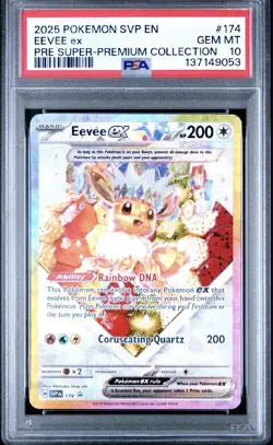 Pokemon Eevee ex #174 Sv: Scarlet & Violet Promo Cards Holo PSA 10 - Image 1