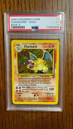 2000 Pokemon Base Set 2 Holo Rare #4 PSA 5 - Image 1