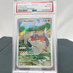 Koraidon 014 PSA 8 Pokemon SV Black Star Promo Pokemon Center ETB NM+ 2023 - Image 1
