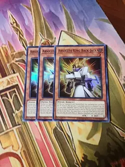 3X Absolute King Back Jack - OP26-EN004 Super Rare NM Yugioh - Image 1