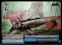 Weiss Schwarz GODDESS OF VICTORY NIKKE-NIK/S117-E113RRR New Year , New Sword - Image 1