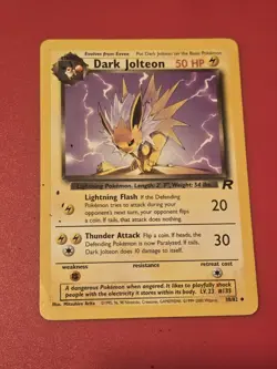 Dark Jolteon 38/82 Uncommon Non Holo Team Rocket Pokemon. Card See Pics - Image 1
