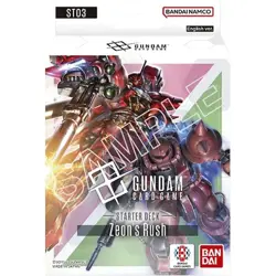 Bandai Gundam Card Game TCG Starter Deck: [ST03] Zeon's Rush New Sealed - Image 1