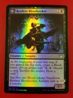 1x Restless Bloodseeker | FOIL | Innistrad Crimson Vow | MTG Magic Cards - Image 1