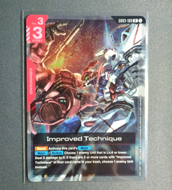 Improved Technique Gundam Card Game Steel Requiem Rare GD03-109 tcg english - Image 1