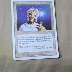 Magic The Gathering ENLIGHTENED TUTOR Instant - 6th Edition 1999 - 19 White - Image 1