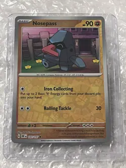 Nosepass 107/197 Reverse Holo Scarlet & Violet: Obsidian Flames Pokemon NM - Image 1