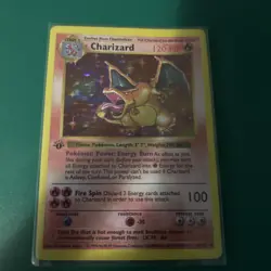 1st Edition Charizard 4/102 Base Set Holo Rare Pokemon Card - Image 1