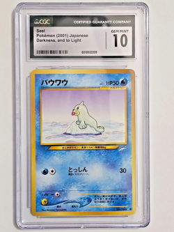 CGC GEM MINT 10 Seel #086 Pokemon 2001 Japanese Darkness, and to Light - Image 1
