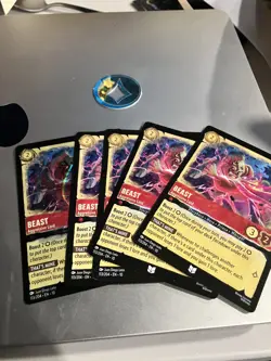 Disney Lorcana Beast - Aggressive Lord 113/204 Whispers Well 4 Regular 1 Foil - Image 1