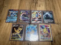 Pokemon Card Lot Full Art Secret Rare Pikachu Blastoise Mew Lugia Gyardos NM - Image 1