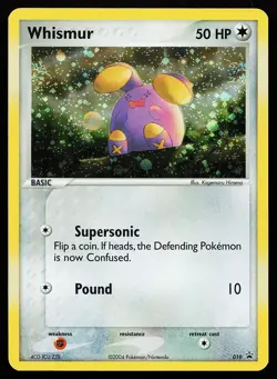 Whismur 019 Holo Nintendo Black Star Promo Pokemon Card - Image 1