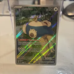 Pokemon TCG Snorlax 051 Scarlet & Violet 151 Black Star Promo Card HP 150 - Image 2