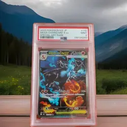 PSA 9 MINT Pokemon Card Mega Charizard X ex SAR 110/080 Inferno X M2 Japanese - Image 1