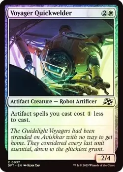 1x NM Foil Voyager Quickwelder - Aetherdrift [MTG] pack fresh - Image 1