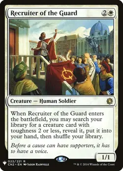 Magic the Gathering Recruiter of the Guard The List NM MTG - Image 1