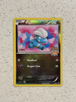 Bagon 6/20 STAFF Regional Championships Promo Crosshatch Holo NM with Dents - Image 1
