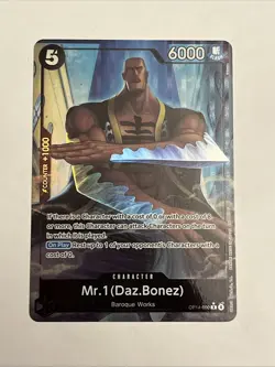 Mr. 1 (Daz Bonez) Rare (R) OP14-090 The Azure Sea's Seven Alternative Art ENG - Image 1