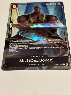 Mr. 1 (Daz Bonez) Rare (R) OP14-090 The Azure Sea's Seven Alternative Art ENG - Image 3