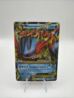 Pokemon MEGA M Swampert EX Ultra Rare XY87 Black Star Promo Holo TCG Card - Image 1
