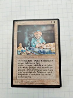 MTG Samite Healer (Feldscher) FBB German Regular - Corner Wear on 1 corner -Pics - Image 1