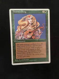 MTG Magic The Gathering Alternate 4th Titania's Song NM - Image 1